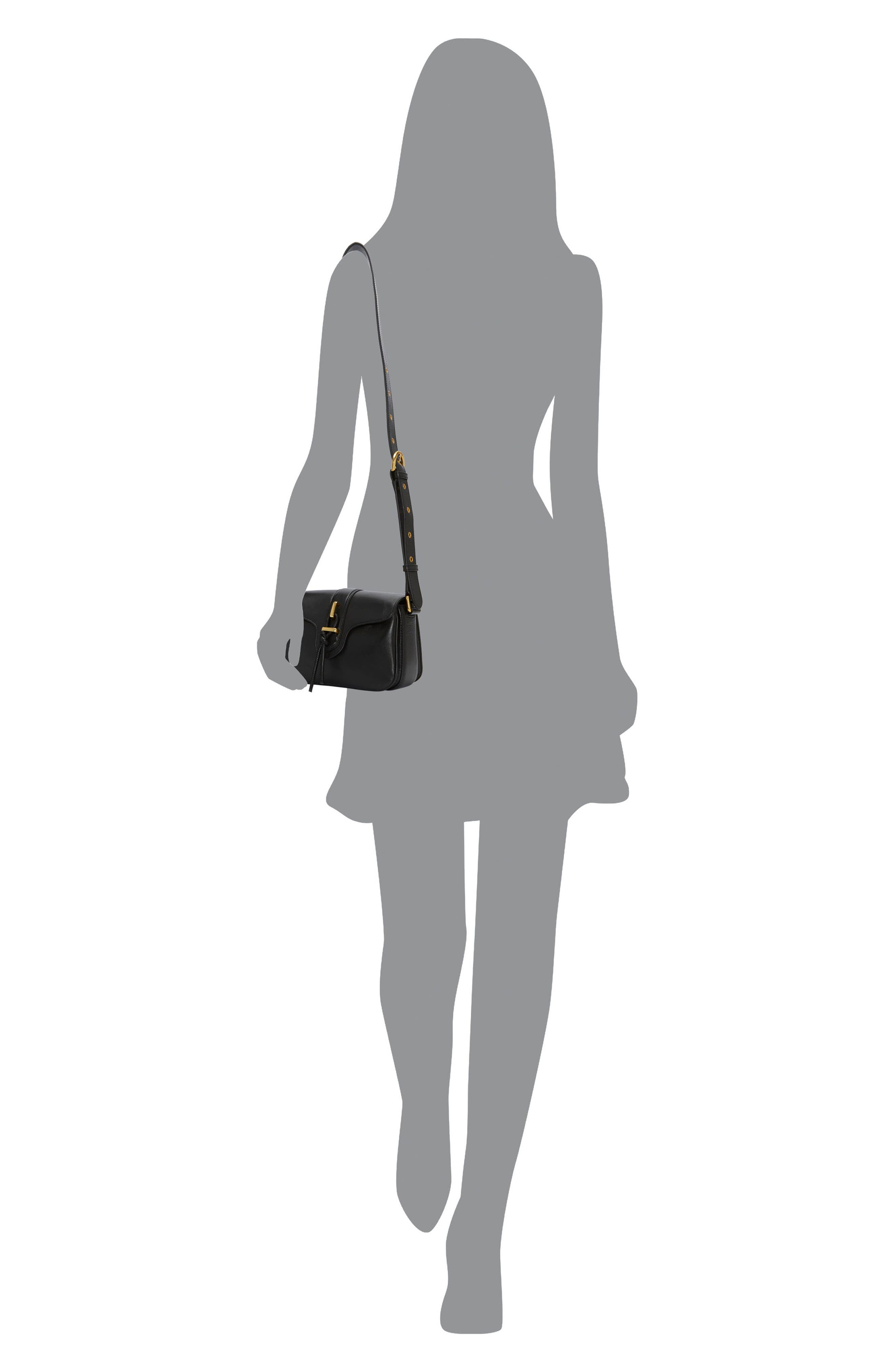 Vince Camuto Maecy Leather Crossbody Bag, Alternate, color, 