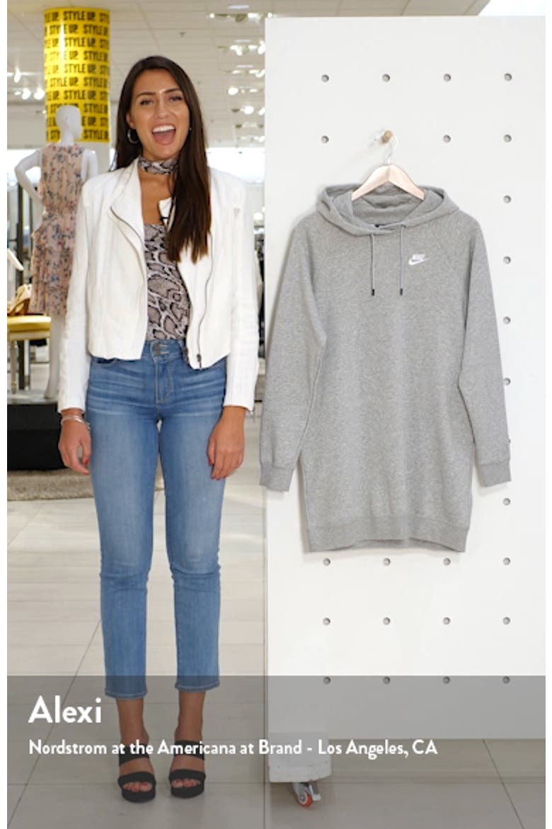Essential Fleece Hooded Sweatshirt Dress video