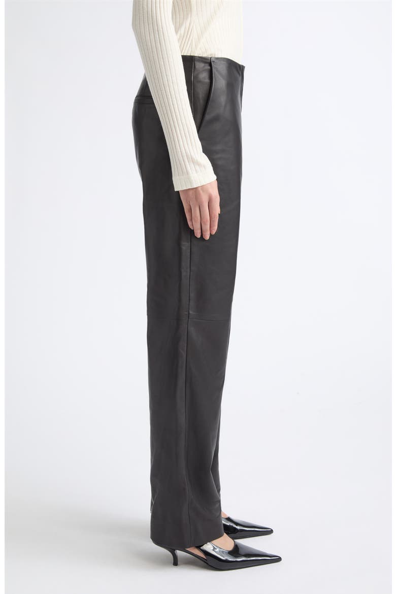 Easy Leather Trousers, Alternate, color, BLACK
