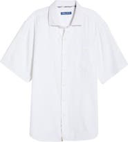 Tommy Bahama Breeze Island Short Sleeve Cotton Jacquard Button-Up Shirt