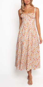 Petal & Pup Wisteria Floral Sleeveless Midi Dress