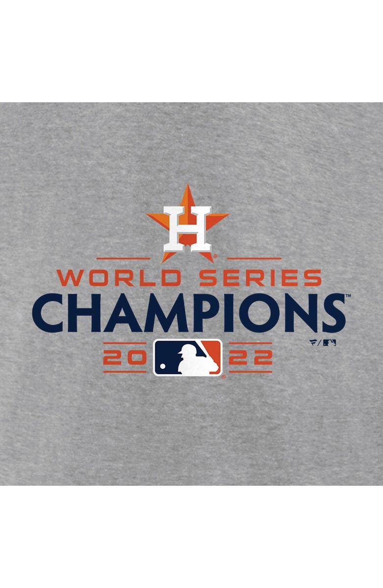 FANATICS Men's Fanatics Branded Heather Gray Houston Astros 2022 World Series Champions Logo Pullover Sweatshirt, Alternate, color, 