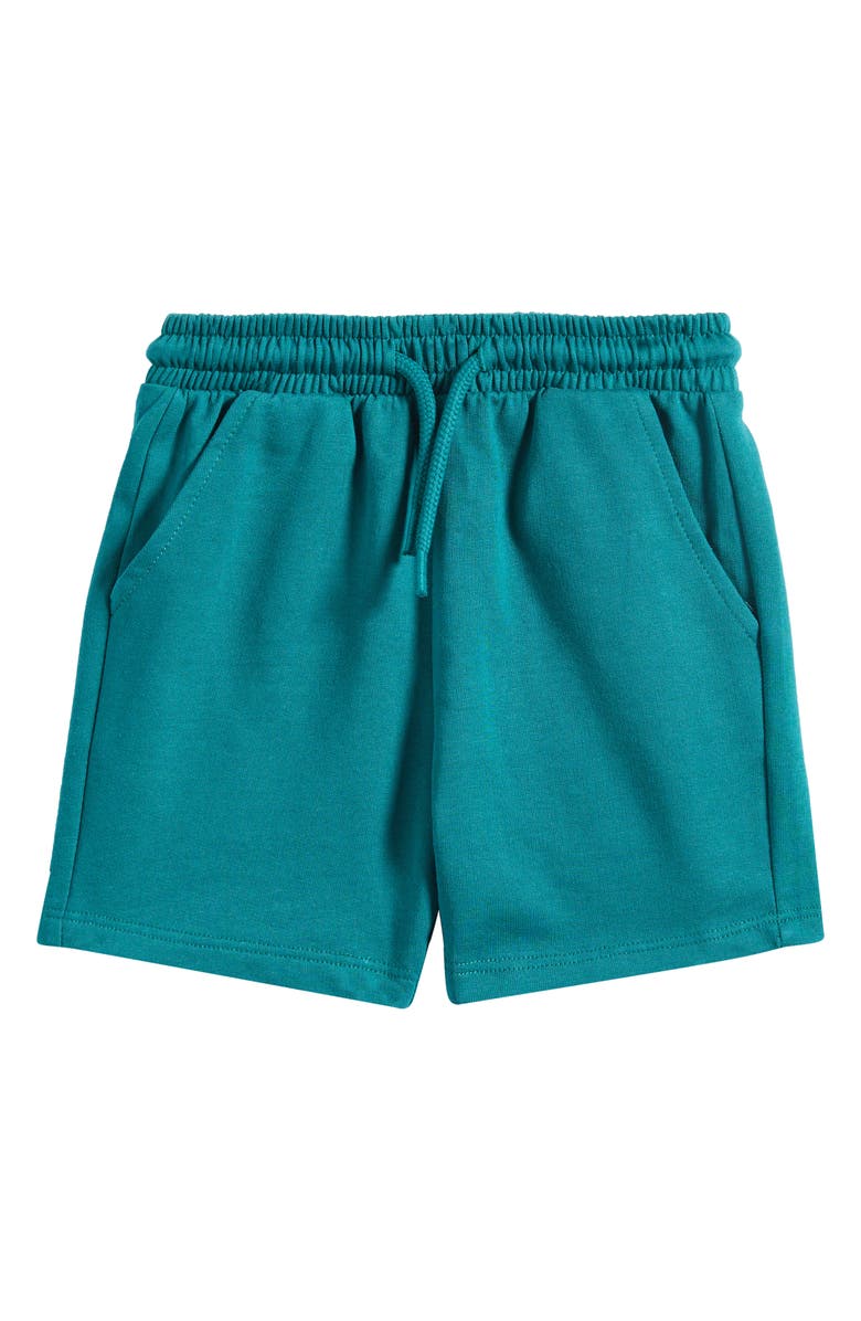 NEXT Kids' Cotton Jersey Shorts, Main, color, Green