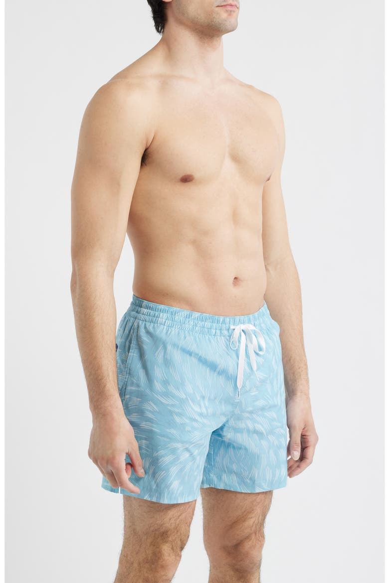 The Turquoise Tides 5.5-Inch Swim Trunks, Alternate, color, TURQUOISE/ AQUA