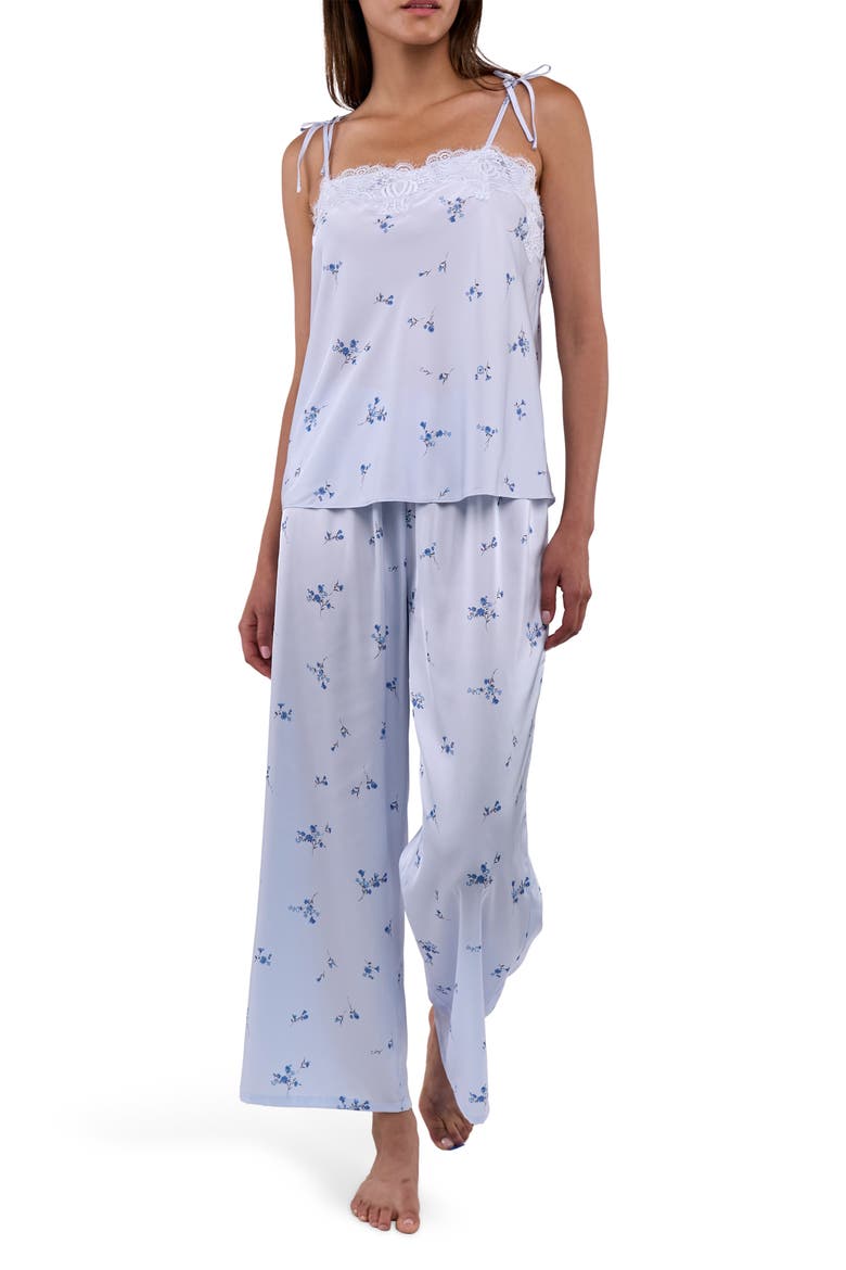 Celeste Print Cami Pajamas, Main, color, BLUE