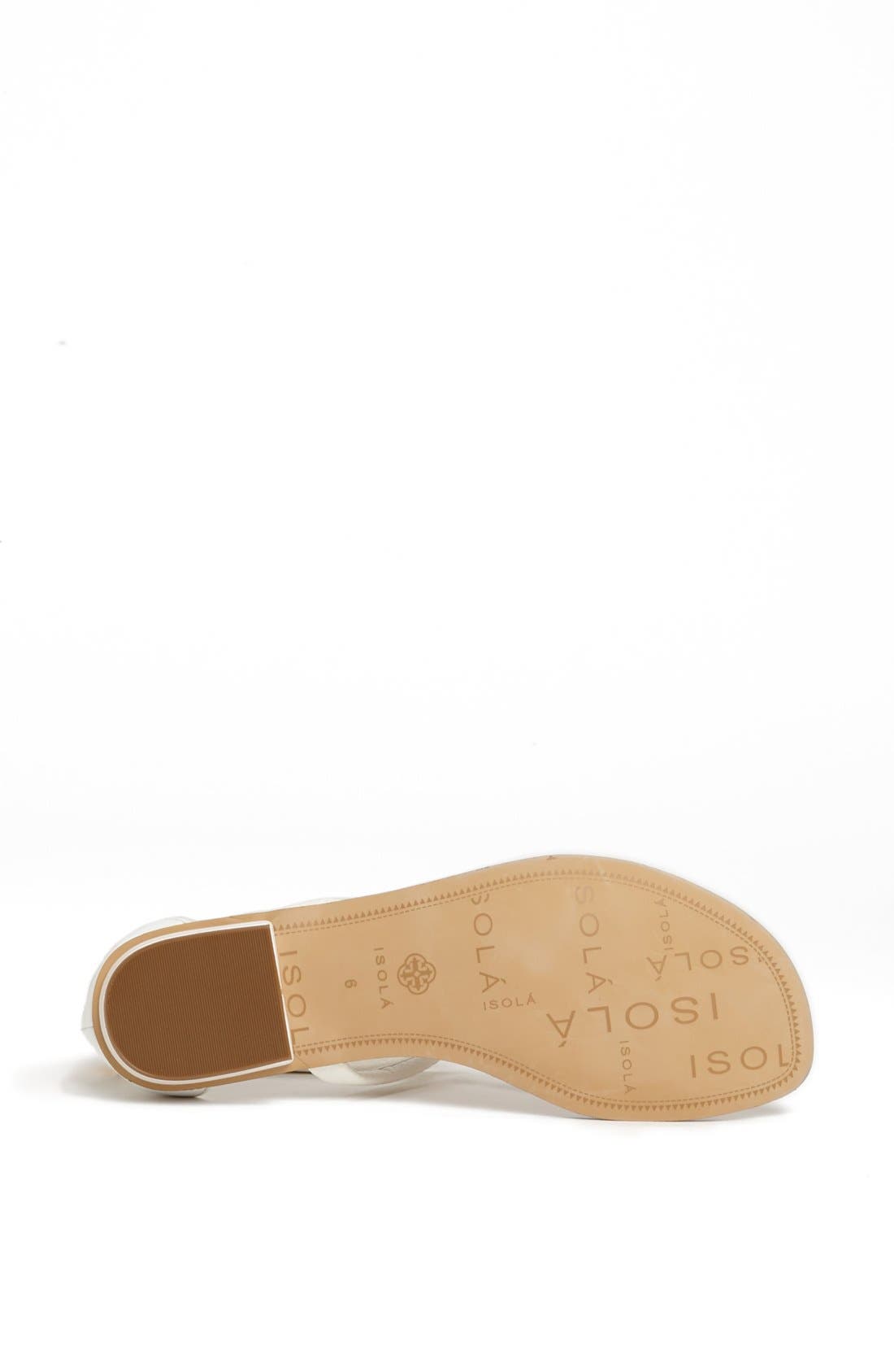 ISOLA ADELINA FLAT SANDAL, Alternate, color, WHITE