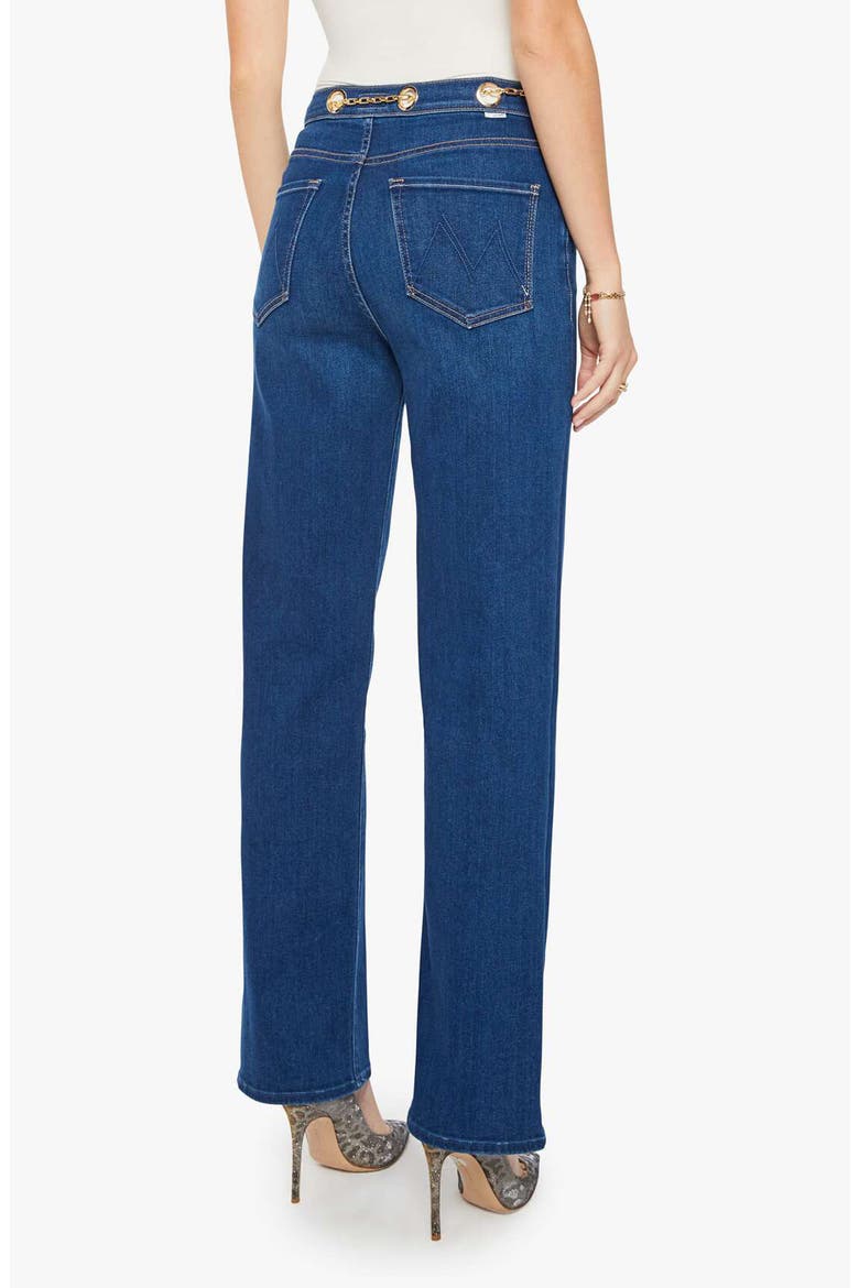 The Off the Chain High Waist Tunnel Vision Sneak Straight Leg Jeans, Alternate, color, PINKIES UP