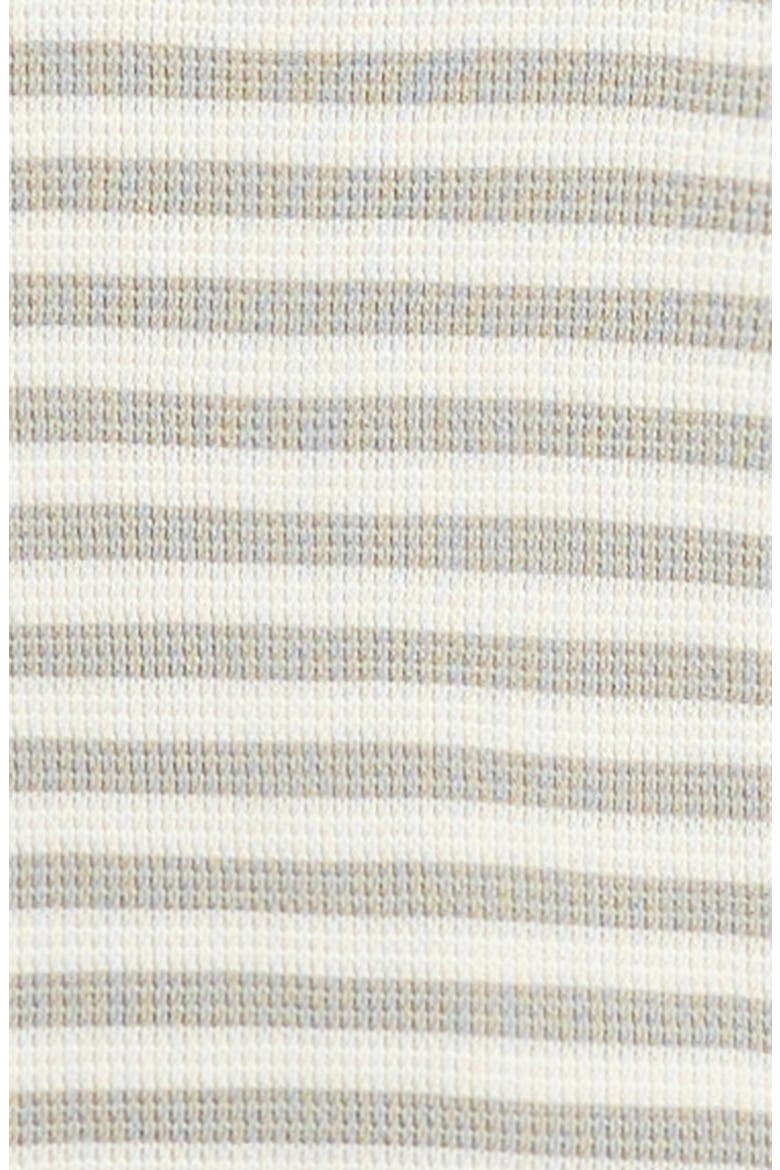 Stripe Organic Cotton Waffle Knit T-Shirt & Shorts Set, Alternate, color, SAGE