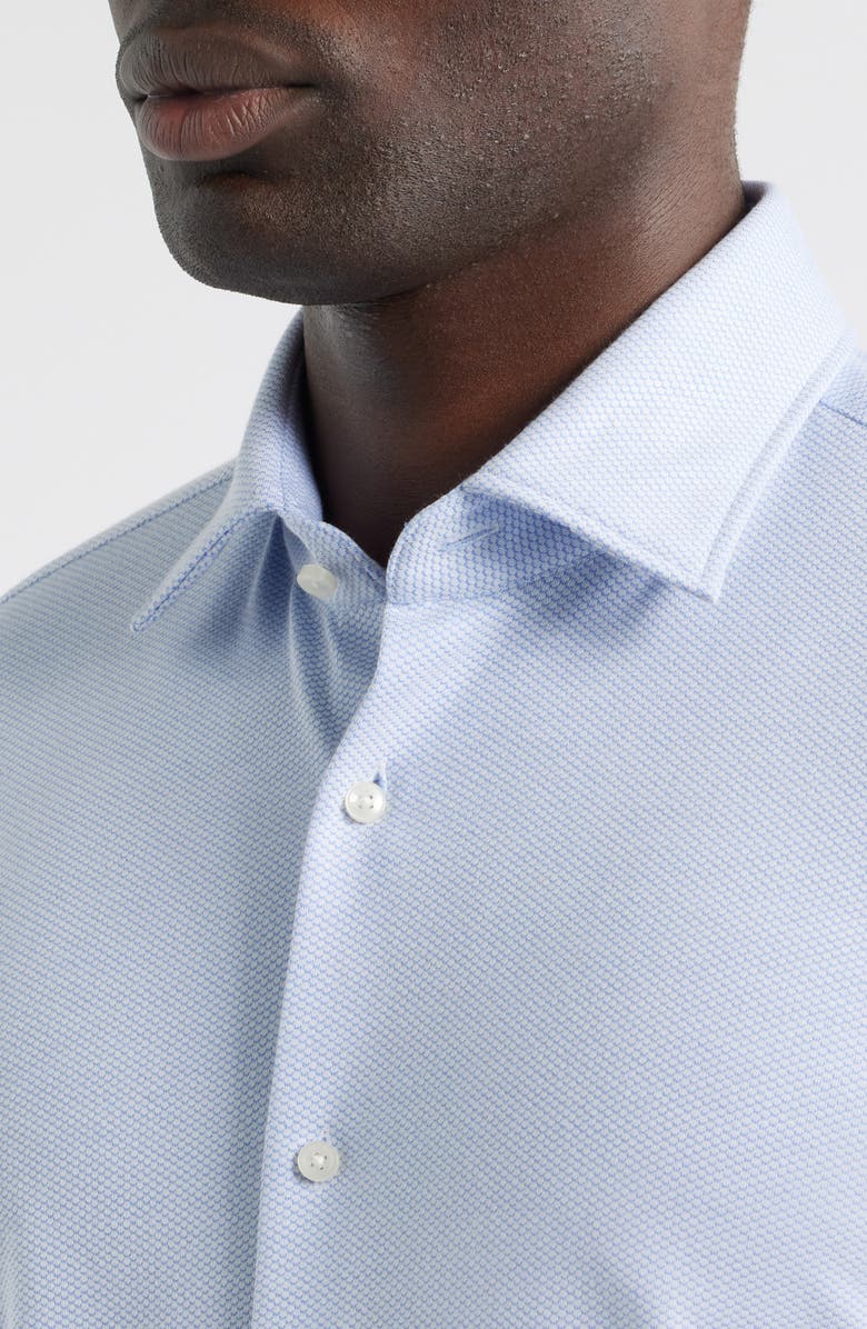 BOSS Hank Kent Performance Twill Dress Shirt, Alternate, color, Light/ Pastel Blue