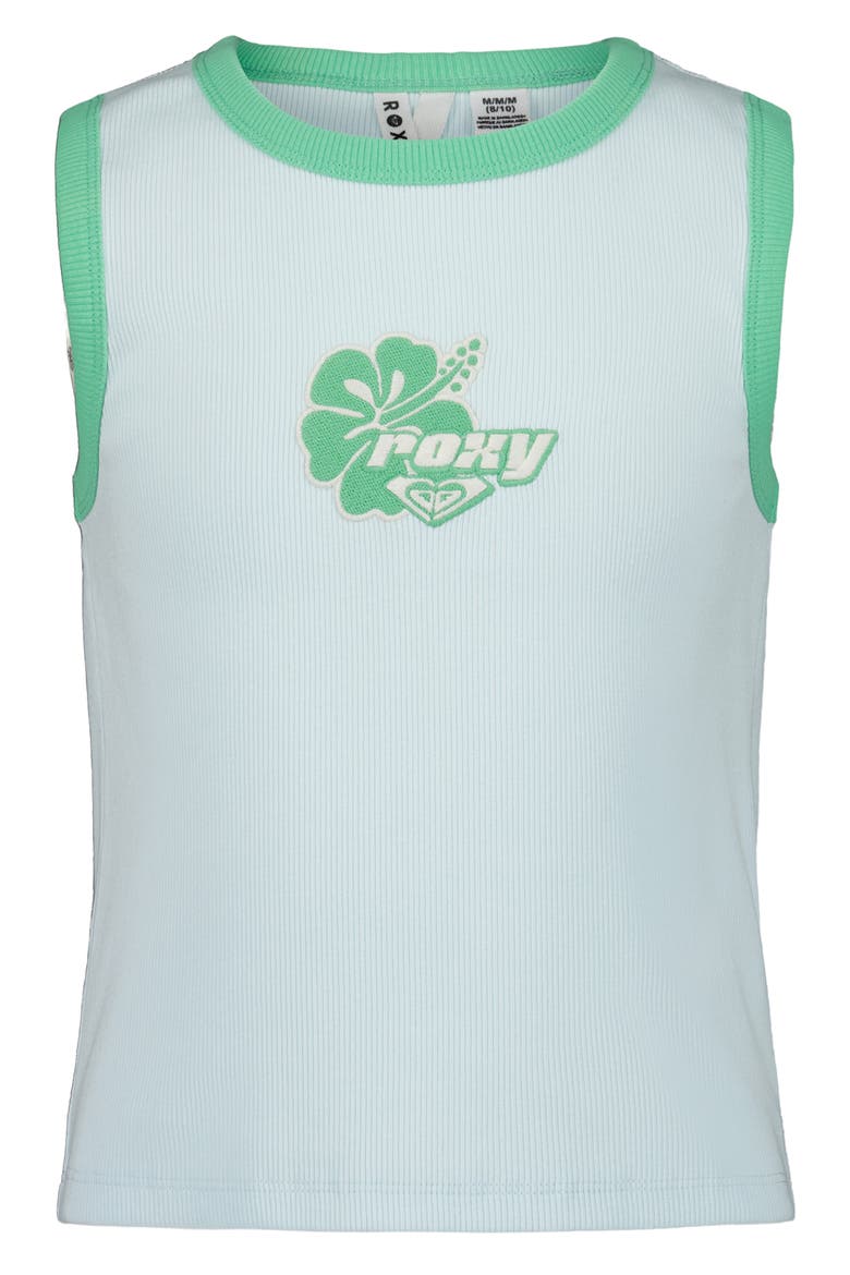 Kids' One More Time Stretch Cotton Tank, Main, color, SALTWATER SLIDE