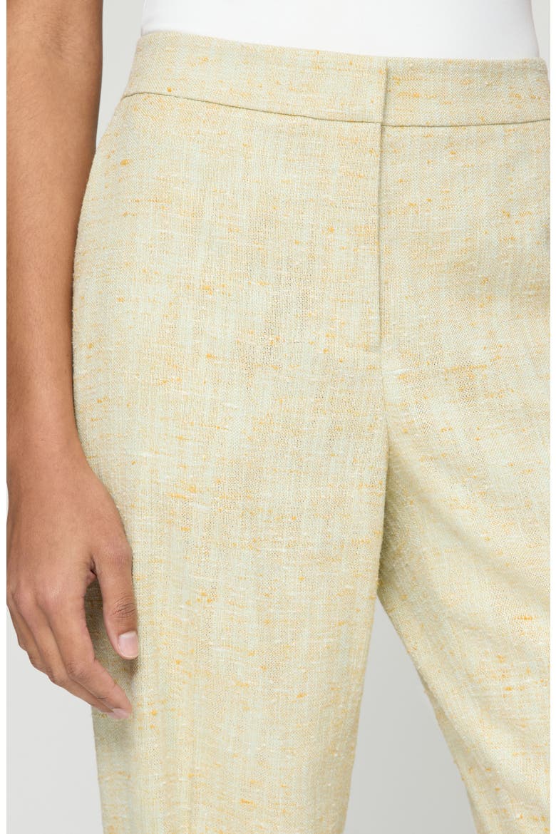 Gates Pastel Dust Tweed Straight Leg Pants, Alternate, color, CHARTREUSE MULTI