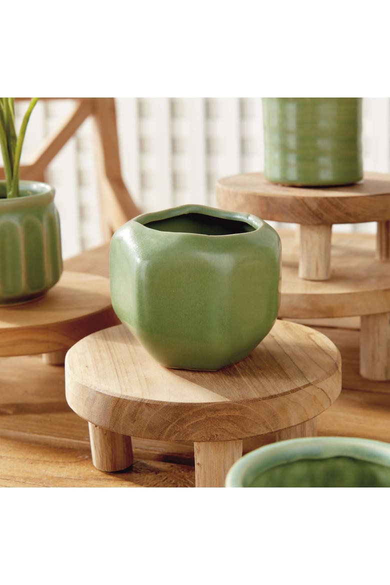 DEZIE MINI POTS Set of 6, Alternate, color, Green