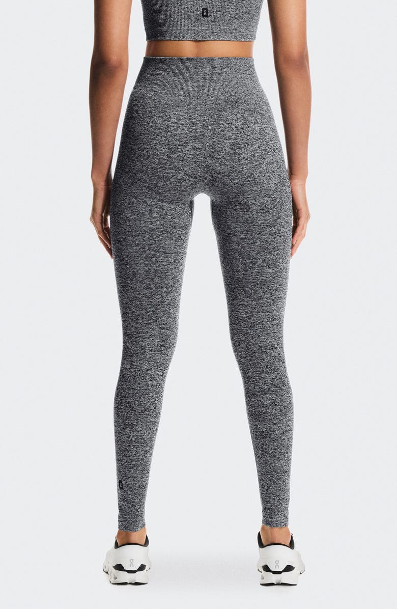 On Studio Knit Seamless Leggings, Alternate, color, Graphite Heather