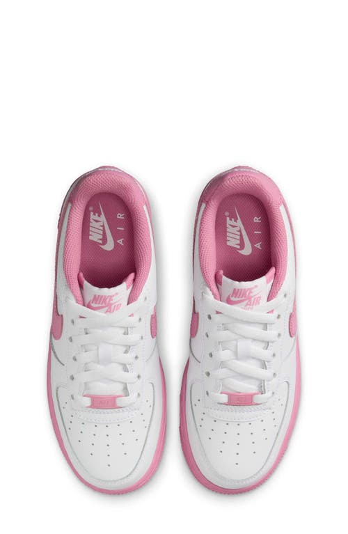 Nike Air Force 1 Basketball Sneaker In White/magic Flamingo