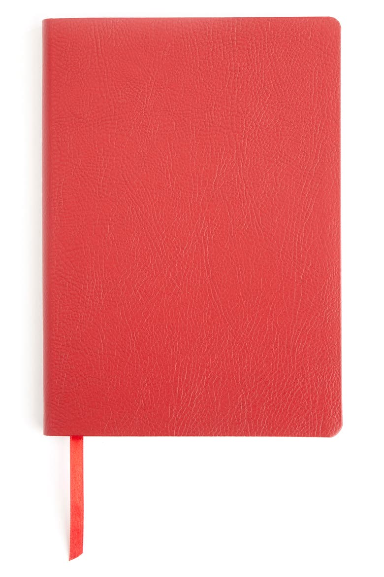 Contemporary Leather Journal, Main, color, RED