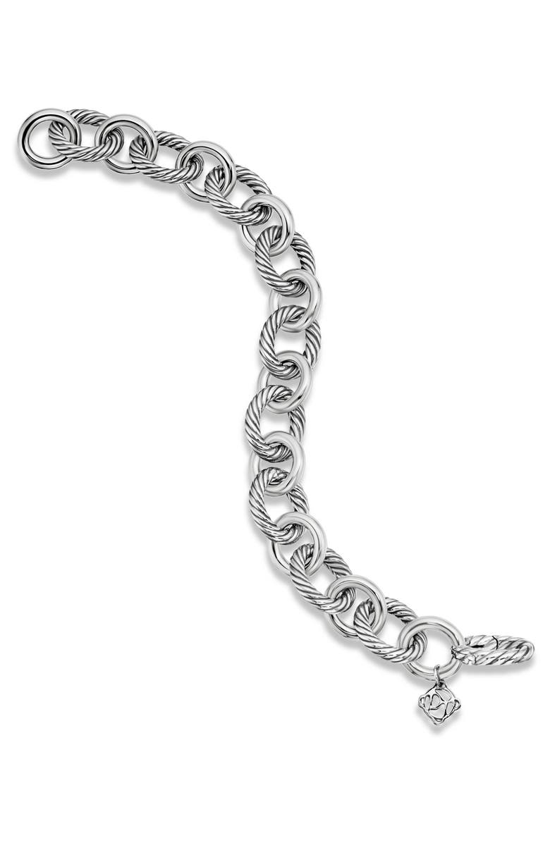 David Yurman Oval Link Chain Bracelet, Alternate, color, Silver
