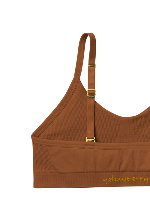 Yellowberry Tulip Seamless Bra In Mocha