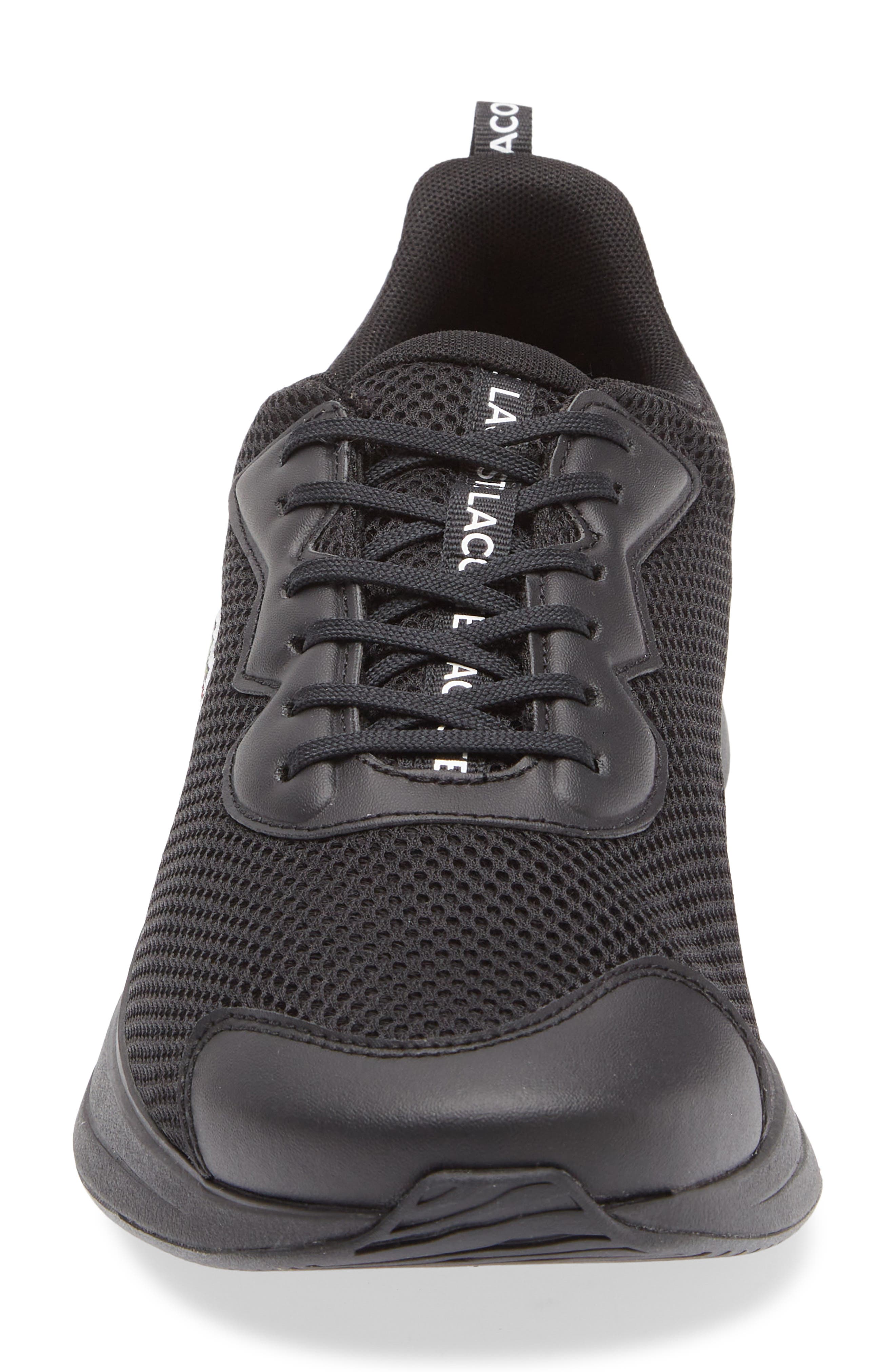 Lacoste Neo Run Base Sneaker, Alternate, color, Black/ Black