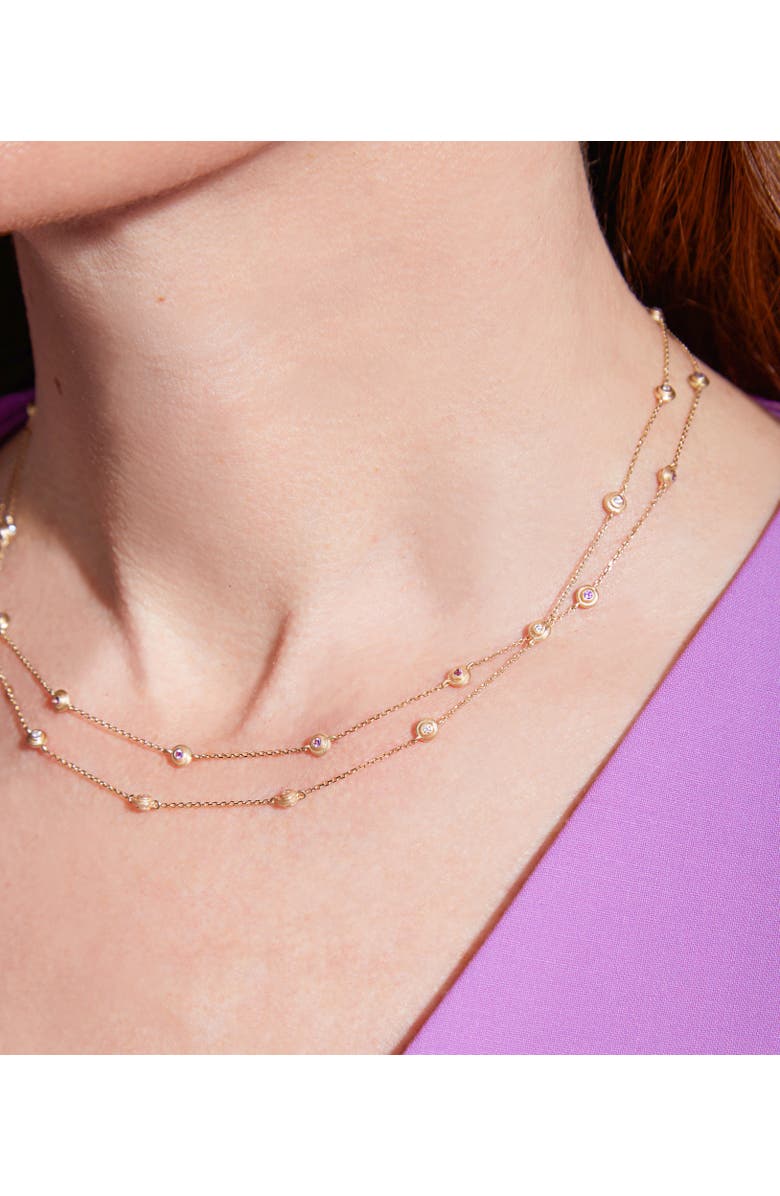 Campbell + Charlotte Evolve Station Necklace, Alternate, color, Diamond-Gold