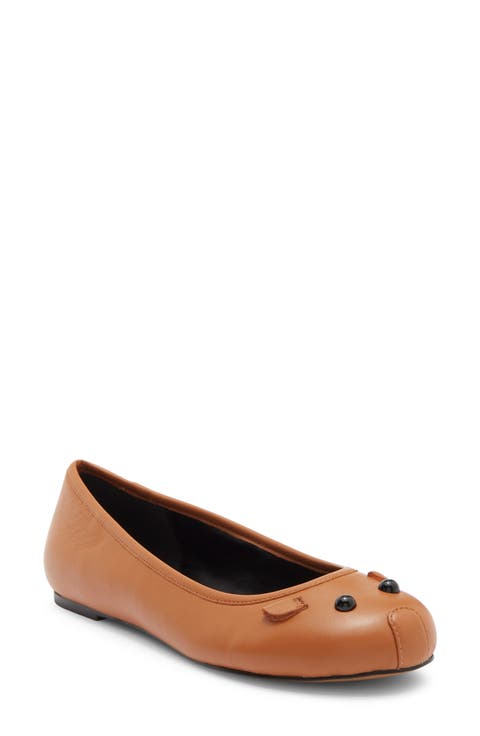 The Mouse Ballerina Leather Ballet Flat