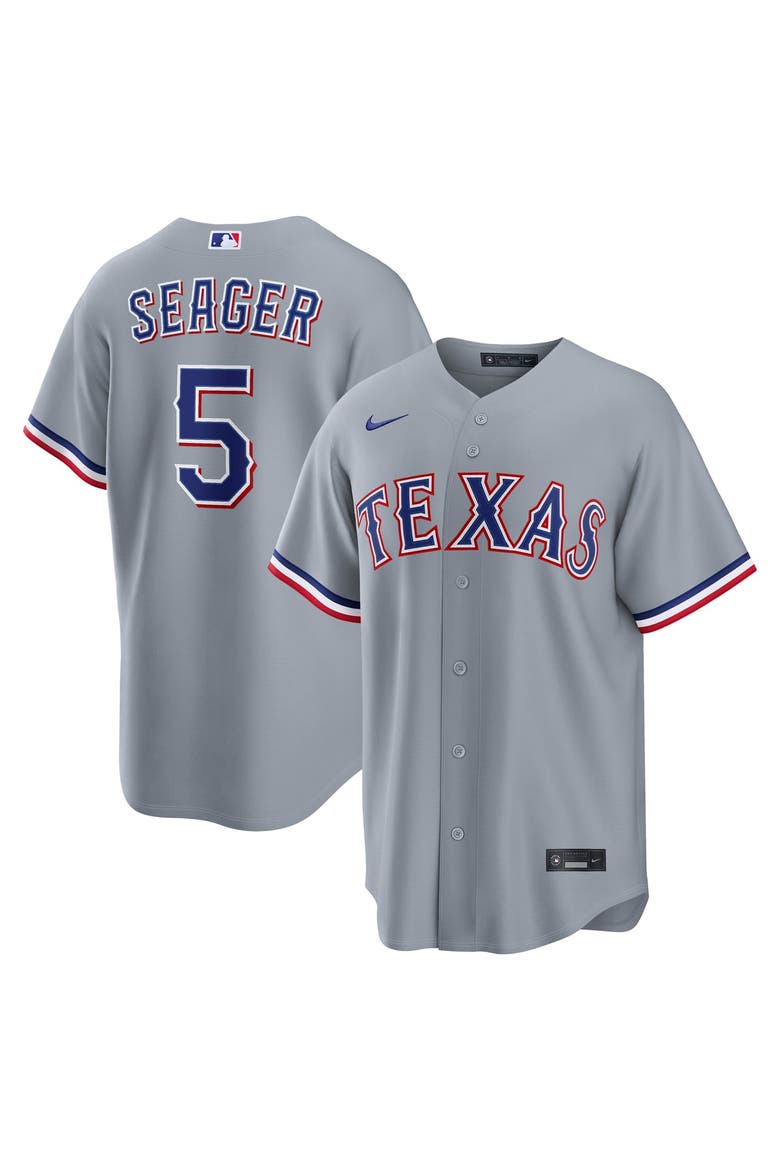 Men's Nike Corey Seager Gray Texas Rangers Road Replica Jersey, Main, color, Gray