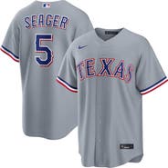 Nike Men's Nike Corey Seager Gray Texas Rangers Road Replica Jersey