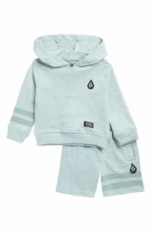 Volcom Logo Hoodie & Shorts Set