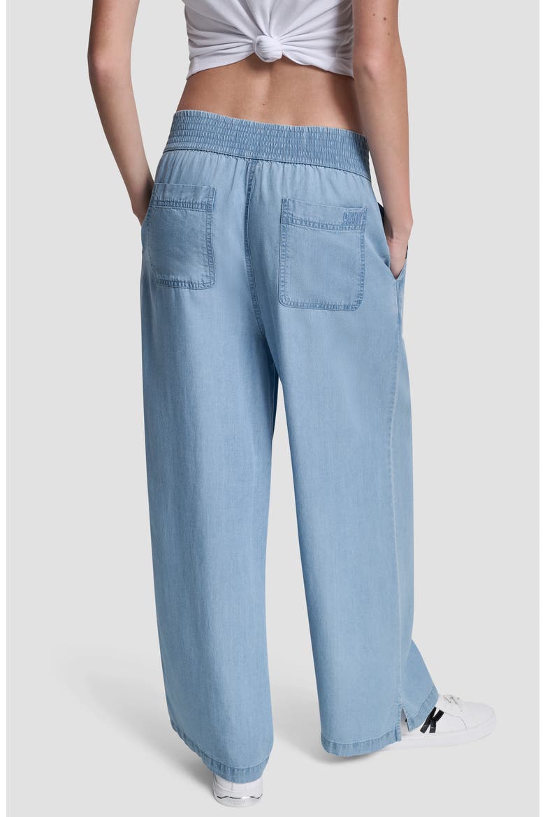 Wide Leg Ankle Crop Pants, Alternate, color, CHAMBRAY