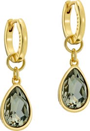 Ted Baker Divine Crystal Drop Huggie Hoop Earrings