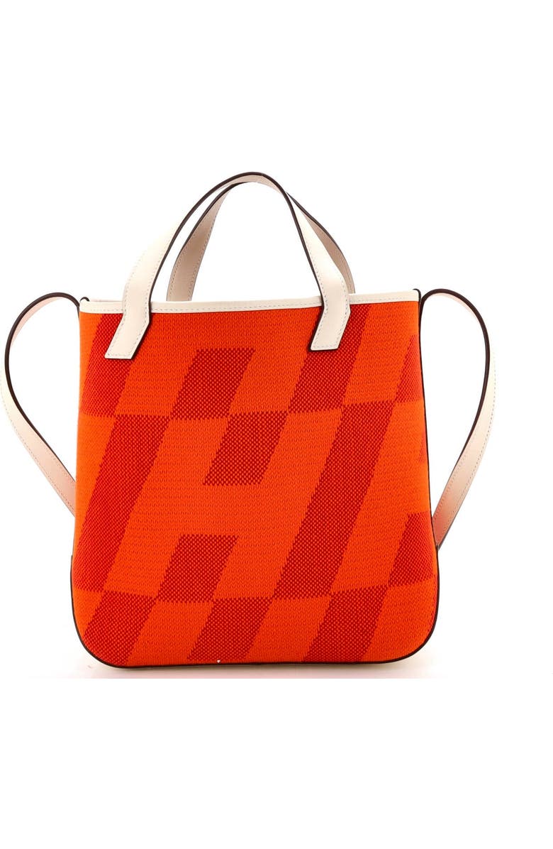 Pre-Owned Hermes Cabas H en Biais Tote Canvas with Leather 27, Alternate, color, Feu