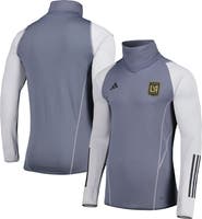 adidas Men's adidas Gray LAFC Warm Raglan COLD.RDY Top