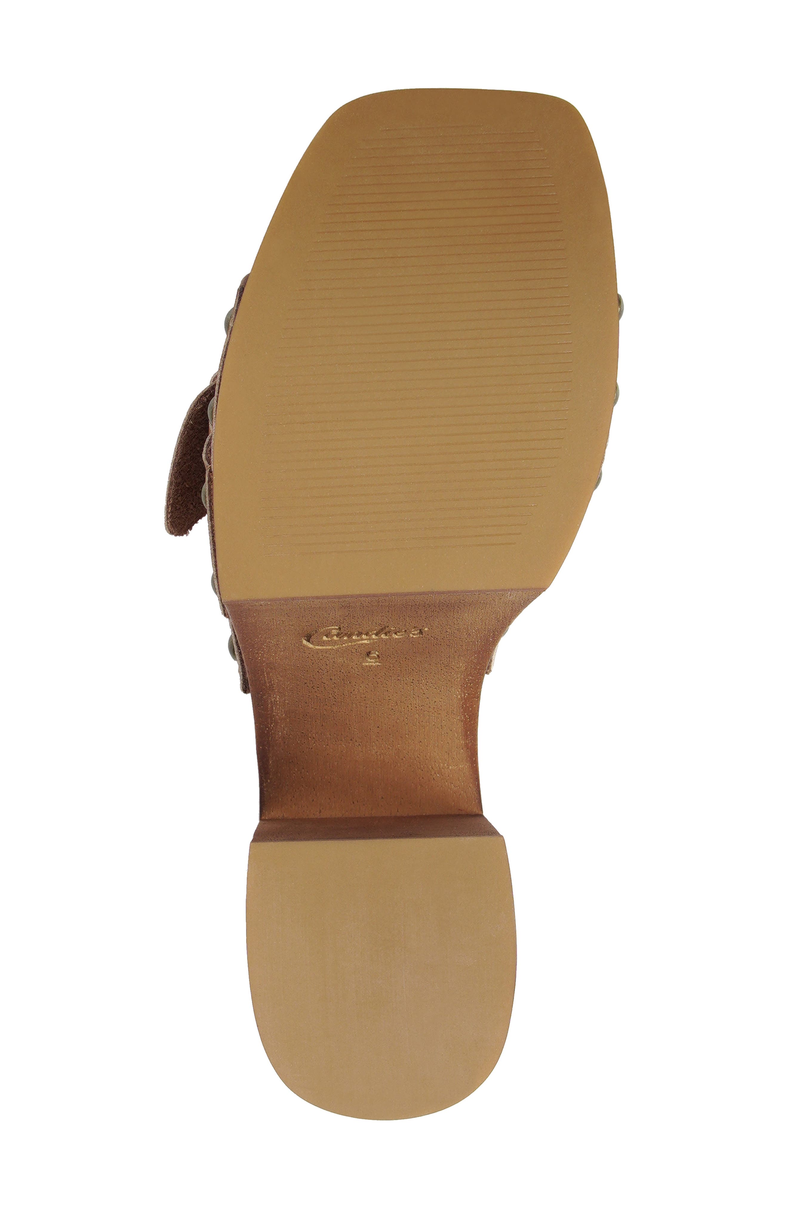 Blooms Faux Leather Platform Slide Sandal, Alternate, color, TAN