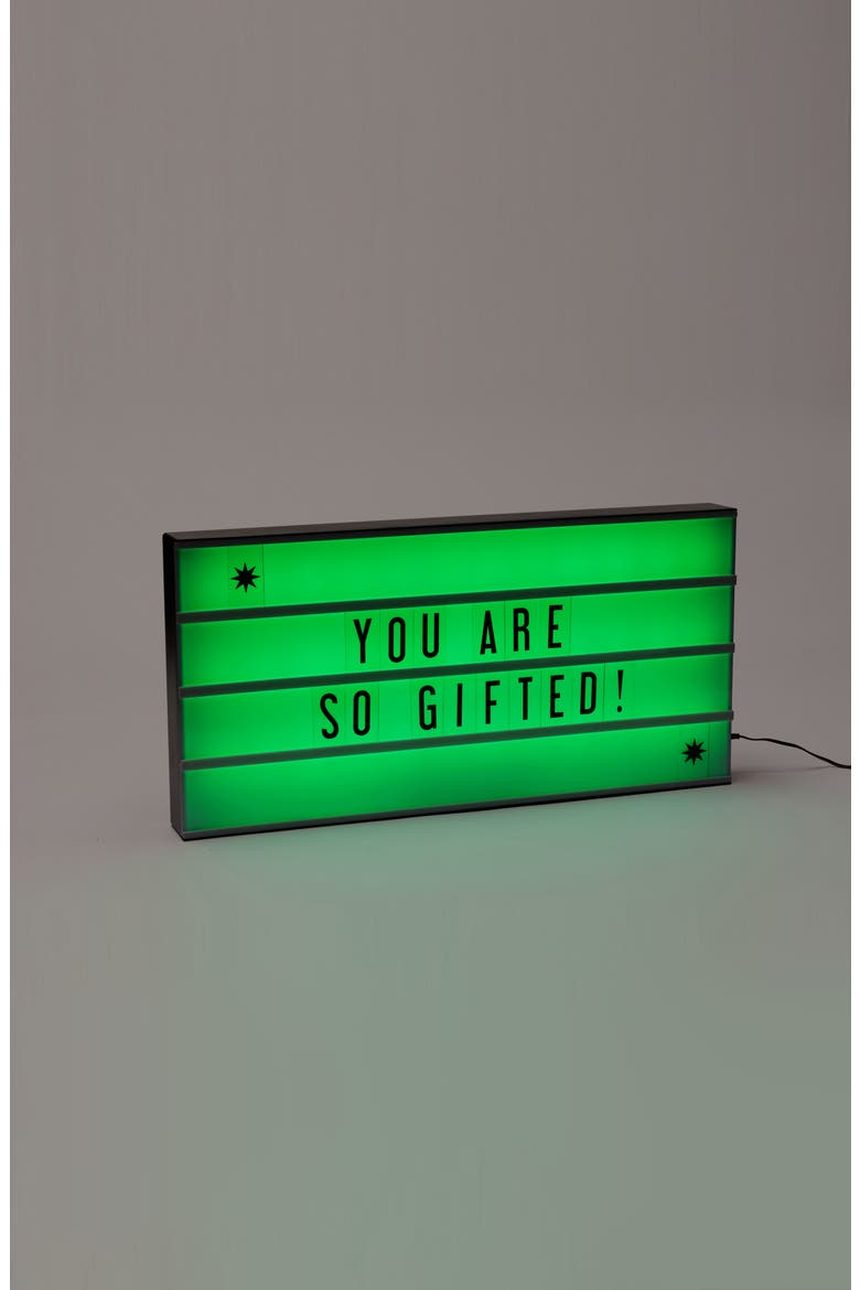 Amped & Co. Marquee Color Changing Cinema Lightbox, Alternate, color, NONE