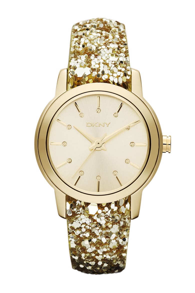 Sparkle Strap Watch, Main, color, GOLD