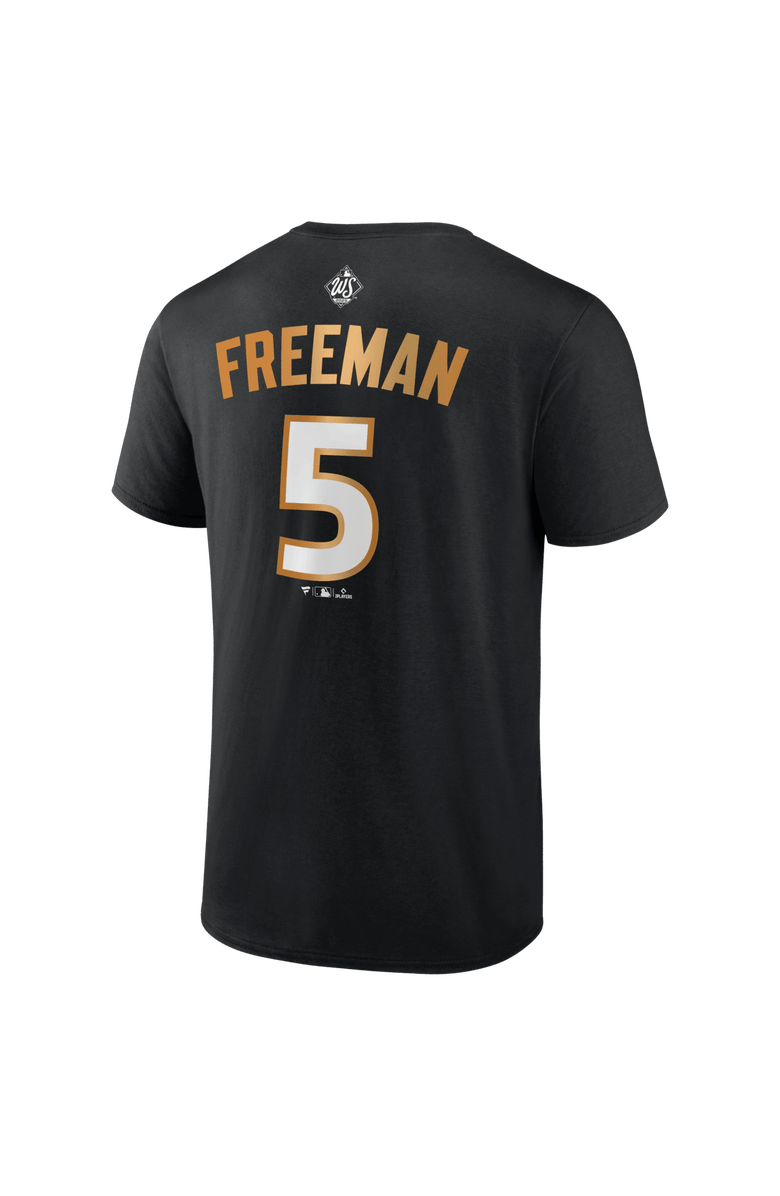 FANATICS Men
s Fanatics Freddie Freeman Black Los Angeles Dodgers 2025 World Series Champions Big 
Tall Name 
Number T-Shirt, Alternate, color, Black