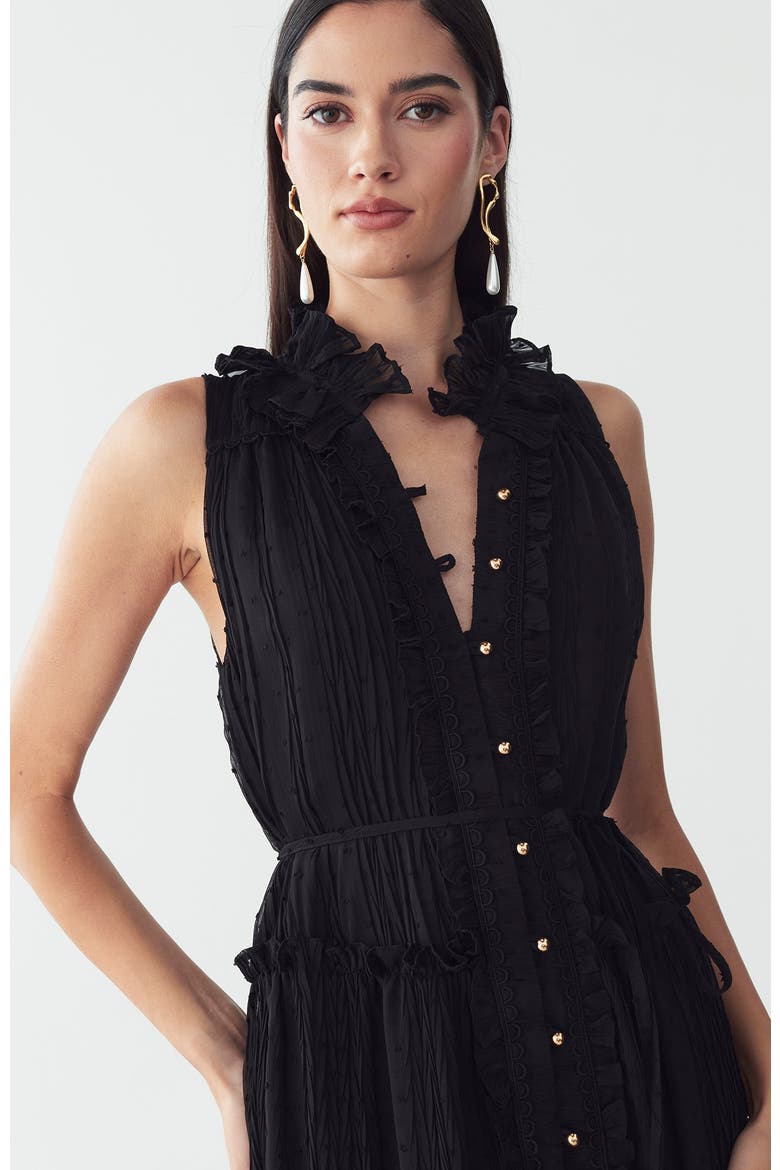 Omaha Midi Dress, Alternate, color, Black
