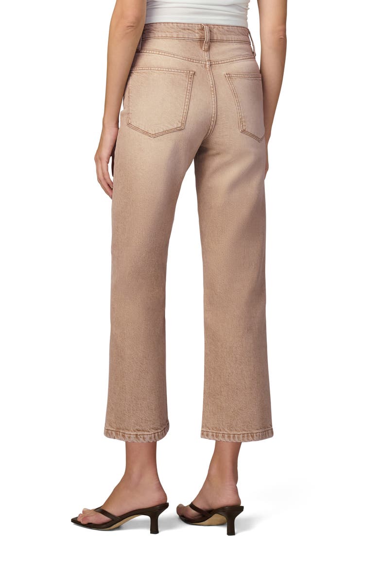 The Margot High Waist Crop Straight Leg Jeans, Alternate, color, WASHED TANNIN