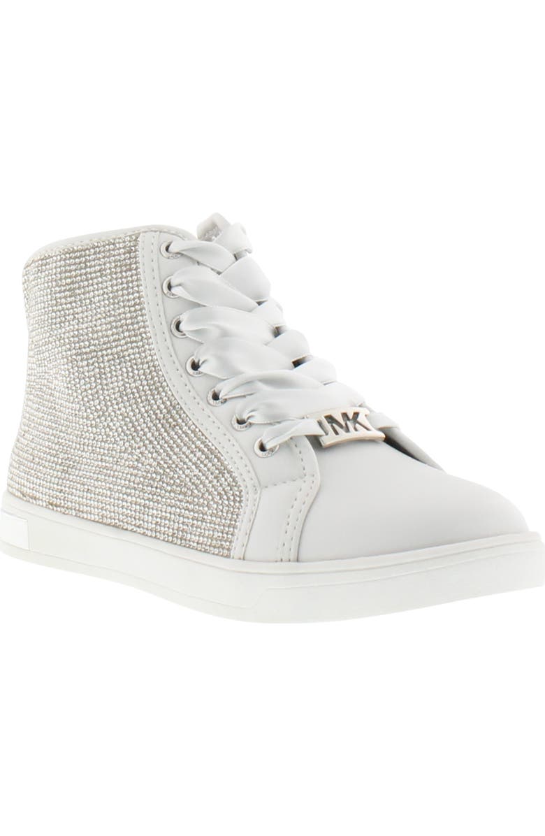 MICHAEL Michael Kors Ollie Light Crystal High Top Sneaker, Main, color,