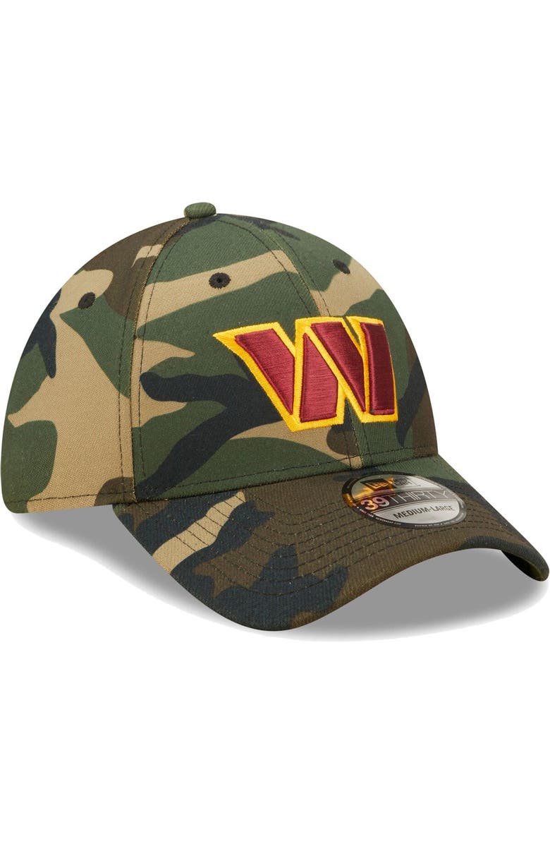 New Era Men's New Era Camo Washington Commanders Logo 39THIRTY Flex Hat, Alternate, color,