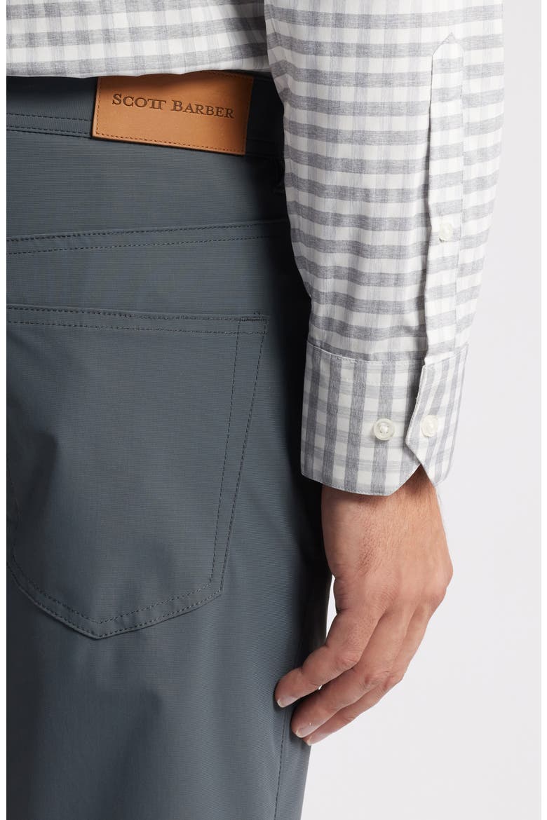 Warp Knit Stretch Nylon 5-Pocket Pants, Alternate, color, PETROL