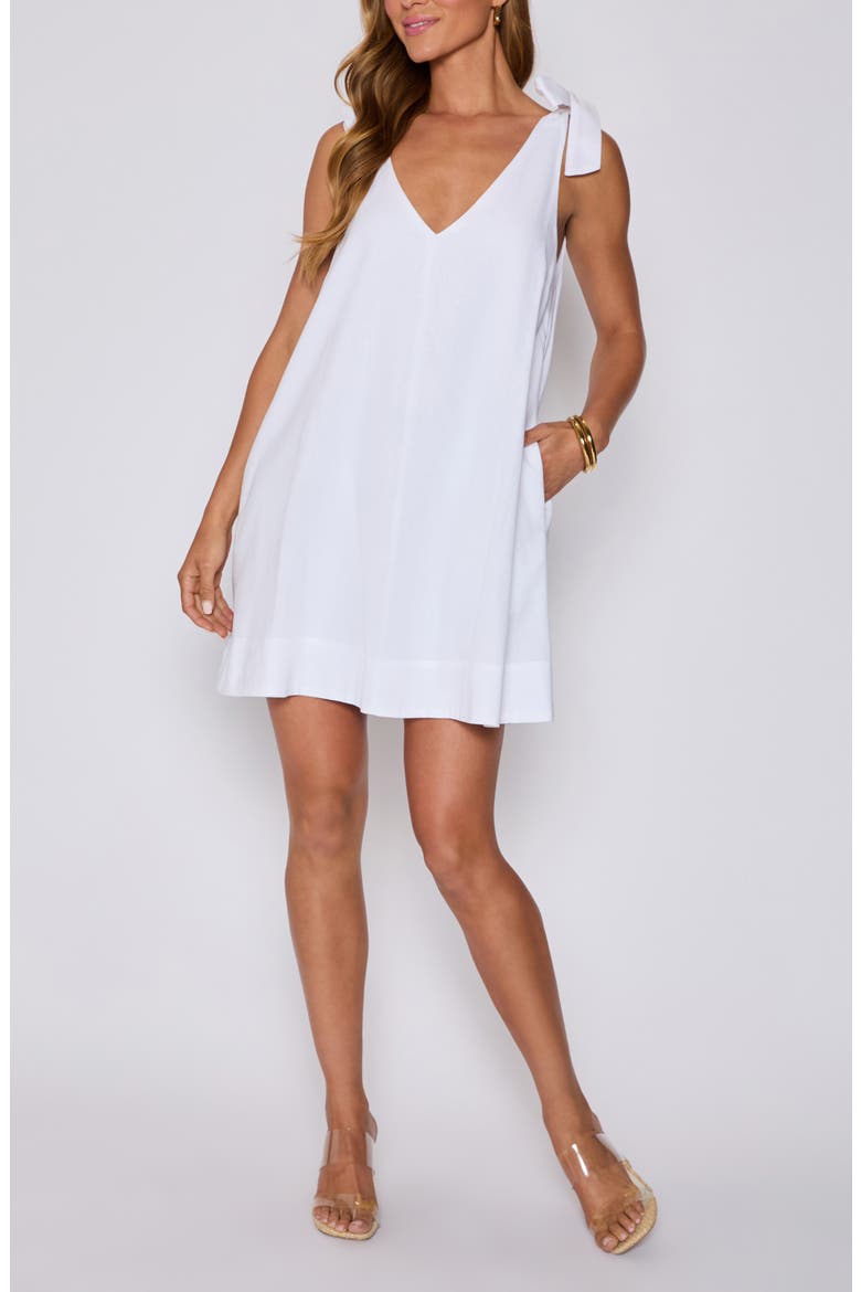 white tie strap mini dress Tara Tie Strap Minidress (Nordstrom Exclusive) (Women)