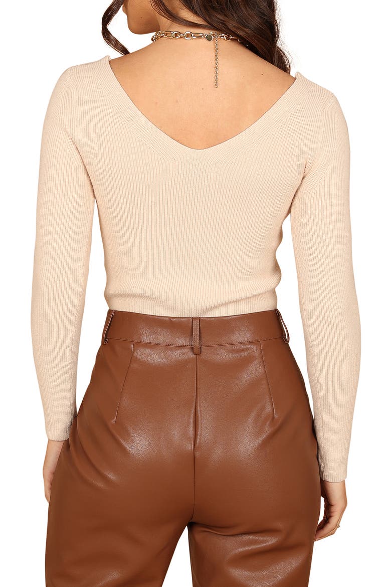 Layah Rib Sweater, Alternate, color, BEIGE