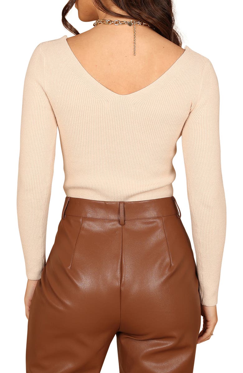 Petal & Pup Layah Rib Sweater, Alternate, color, Beige