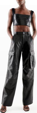 AS by DF Cole Upcycled Leather Cargo Pants