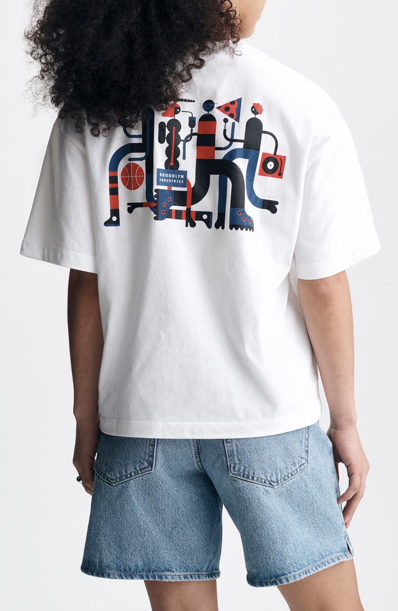 Brooklyn Industries Logo Cotton Graphic T-Shirt, Alternate, color, 