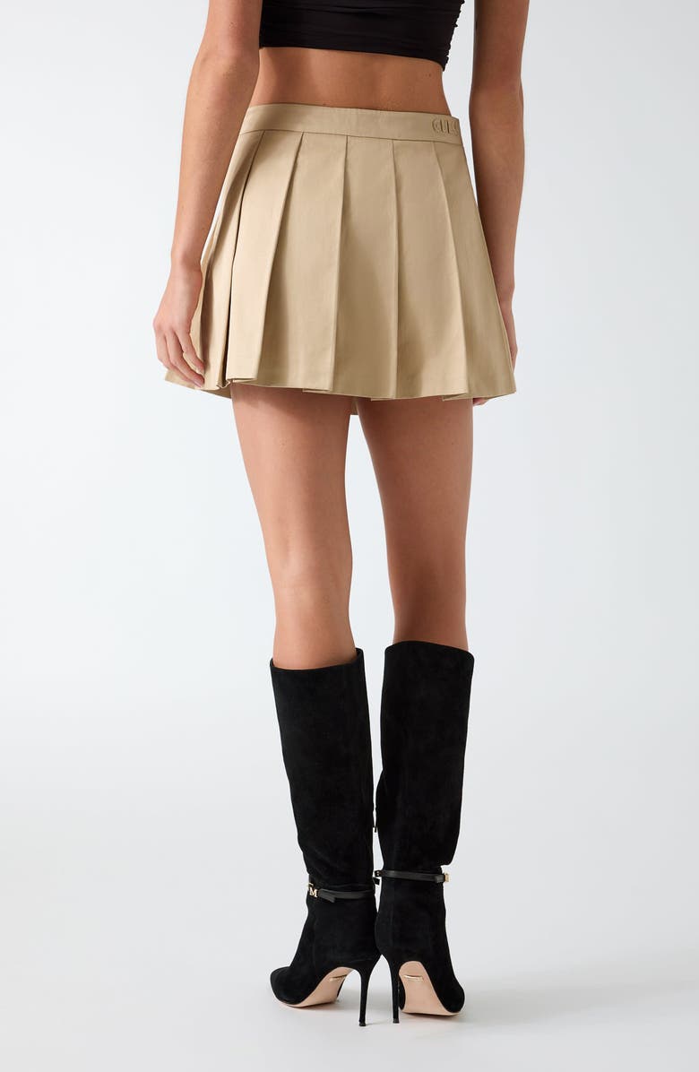 GUESS Juliane Pleated Miniskirt, Alternate, color, Open