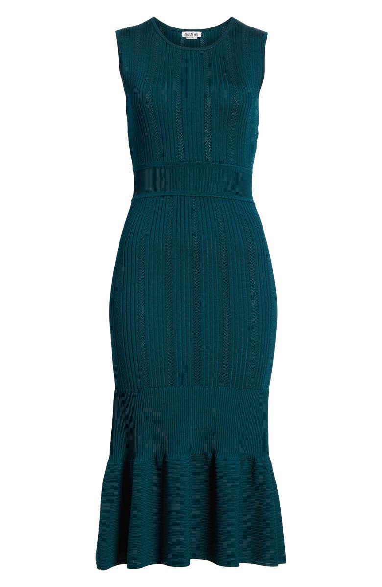 JASON WU Pointelle Sweater Dress, Alternate, color, 