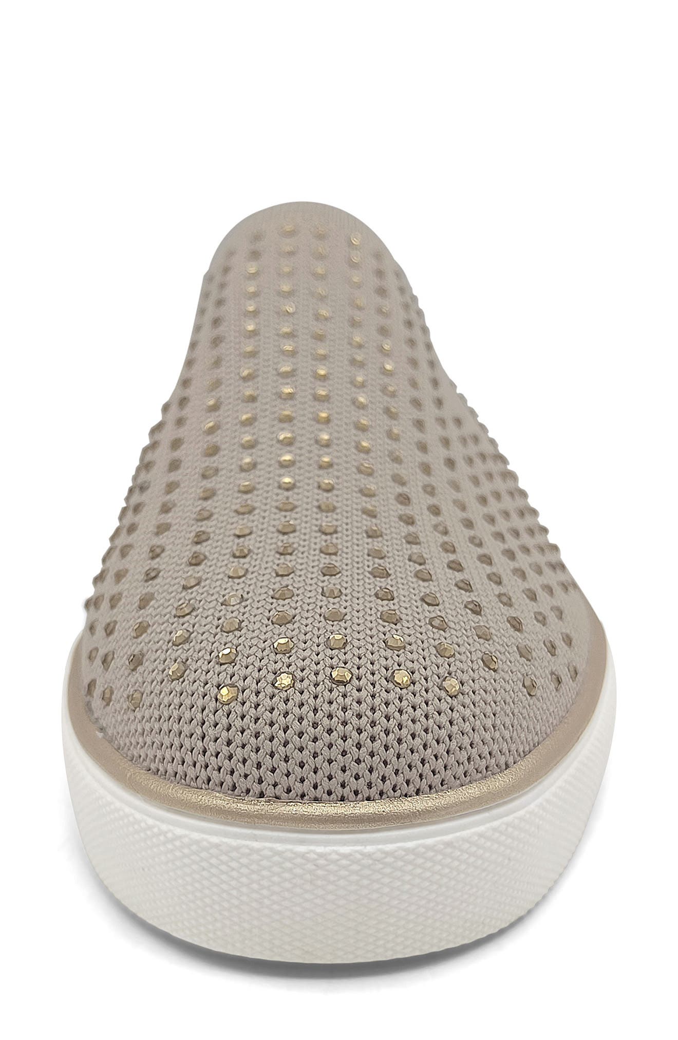 Reaction Kenneth Cole Bonnie Rhinestone Mule Sneaker, Alternate, color, Irish Cream Knit