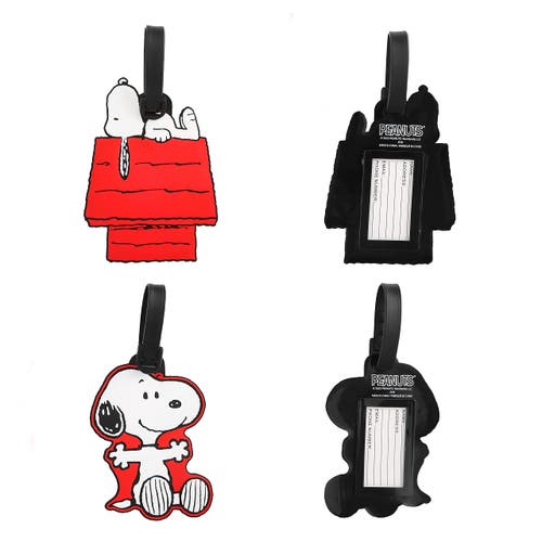 Peanuts Snoopy Luggage Tag, Set Of 4 In Multi