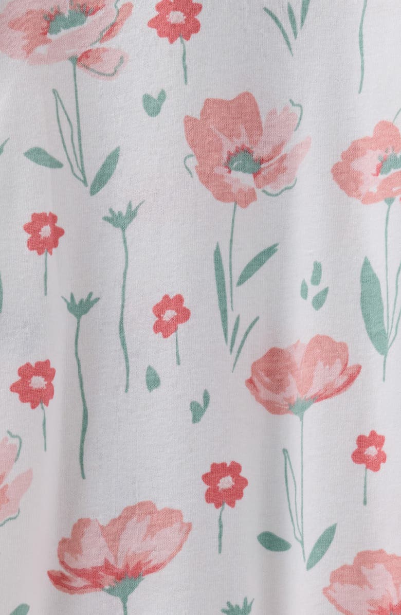 BUTTERBLU Scout One-Piece Organic Cotton Pajamas, Alternate, color, Floral Fields